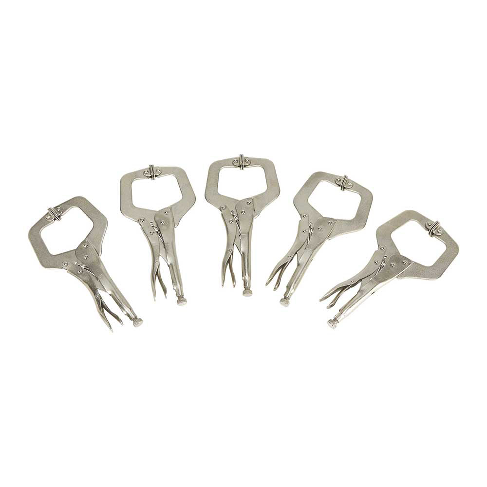 Klutch Locking C-Clamp Set 5Pc 11-In. Long