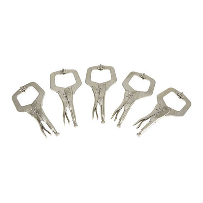 Klutch Locking C-Clamp Set 5Pc 11-In. Long
