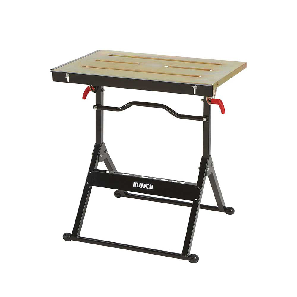 Klutch Adj Steel Welding Table | 30-In. X 20-In. X 3- 5/8-In.