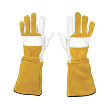 Klutch Cut Resist Cowhide Tig Weld Glove XL Pair Gold/White