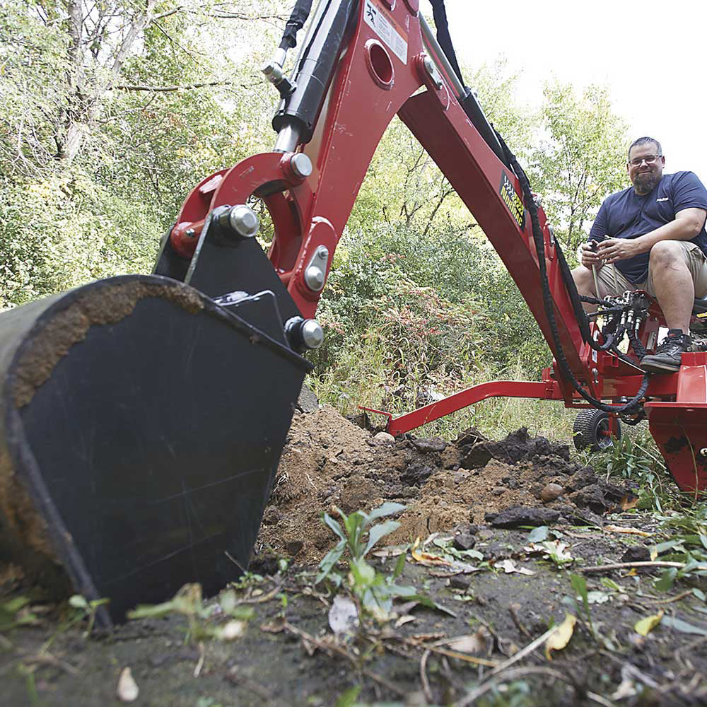 NorTrac Towable Trencher | 3-Tooth Digging Bucket | Ducar Engine