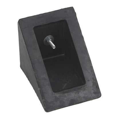 Ironton Nylon Reinforced Rubber Wheel Chock with Eyebolt