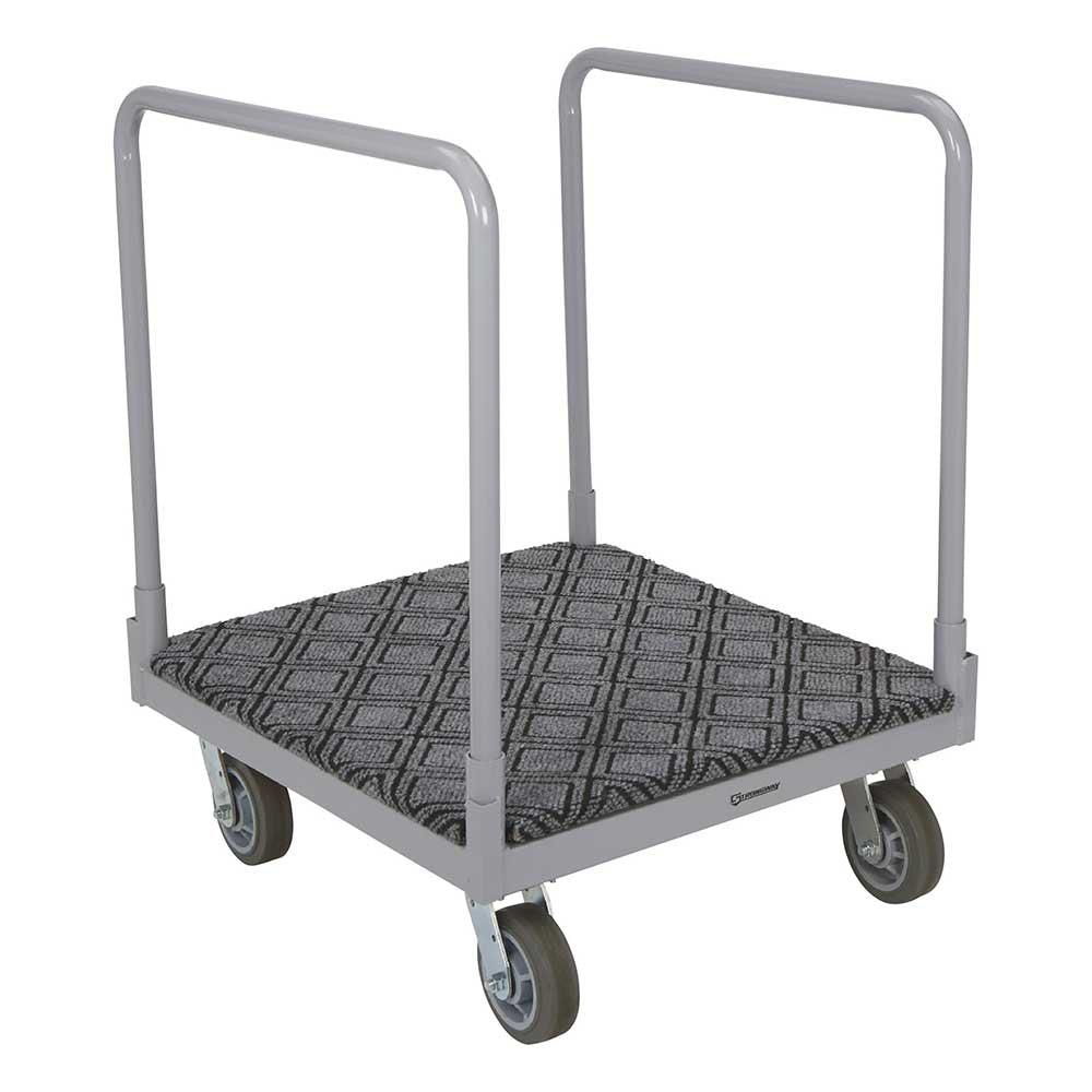 Strongway 4-Wheel Cart | Carpeted Deck | 1600-Lb. Capacity