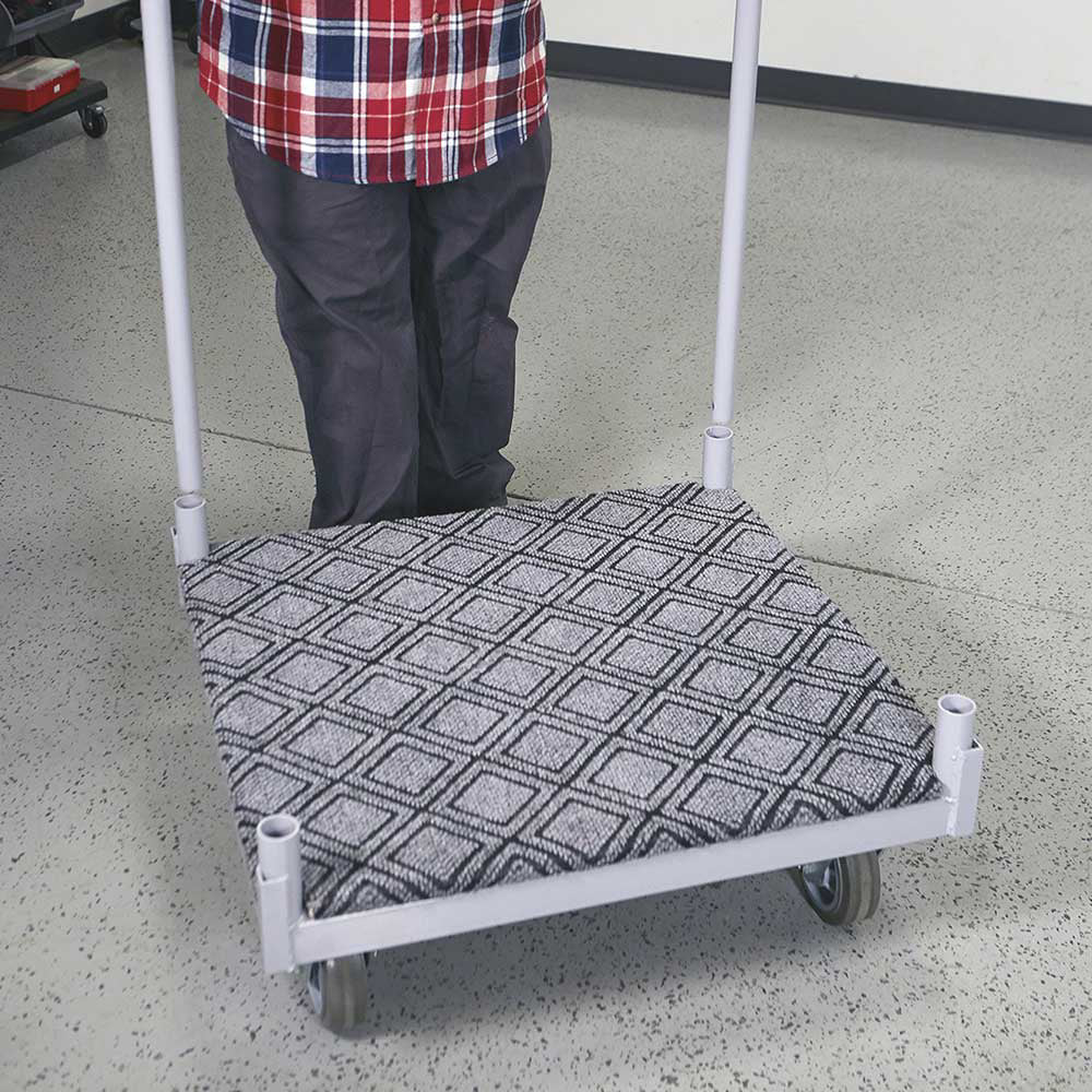 Strongway 4-Wheel Cart | Carpeted Deck | 1600-Lb. Capacity