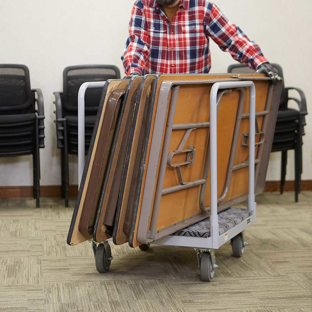 Strongway 4-Wheel Cart | Carpeted Deck | 1600-Lb. Capacity