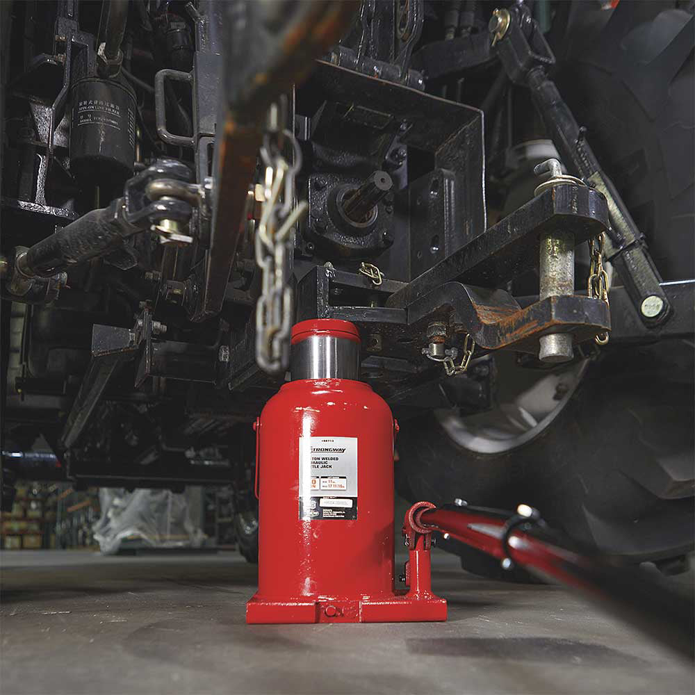 Strongway 50-Ton Hydraulic Bottle Jack | Welded Base