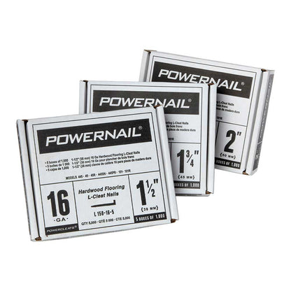 Powernail PowerCleats | 2 In. L-Cleats | 16 Gauge |  Case of 5,000