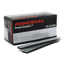 Powernail PowerStaples | 3/16-In. Crown | 20 Gauge | 9/16-In. Leg | Divergent Point | Case of 100,000