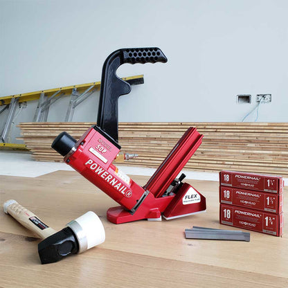 Powernail Pneumatic 18 Gauge Cleat Flooring Nailer | Flex Adj. Foot