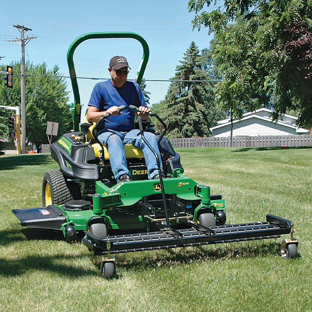 Jrco 60-In. Tine Rake Dethatcher | Heavy Duty Wheels | Mount Bar | Scag Tt Ww/ Lazer Xp Dsl