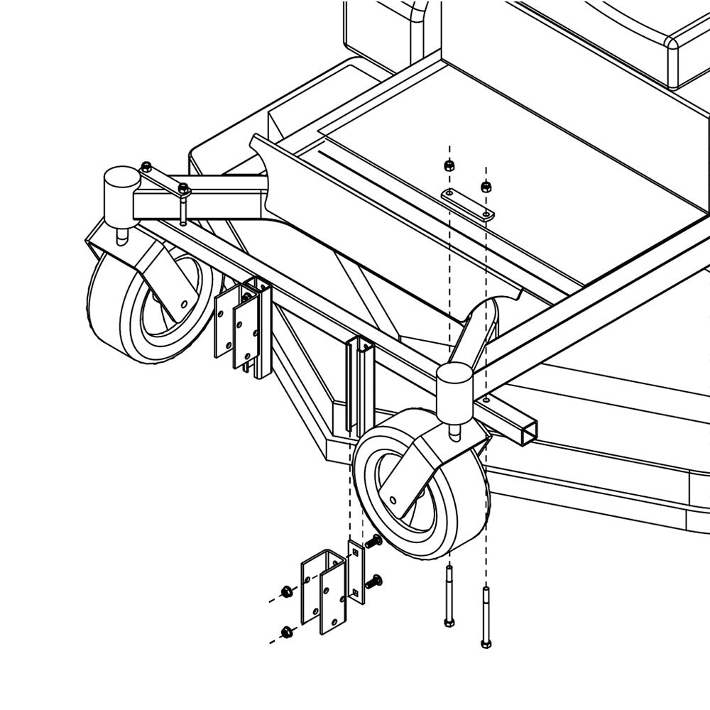 Jrco Mount Bar Kit | Exmark Frontrunner