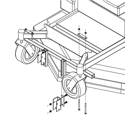 Jrco Mount Bar Kit | Exmark Frontrunner
