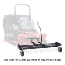 Jrco 60-In. Tine Rake Dethatcher | Heavy Duty Wheels | Mount Bar | Exl 4Way
