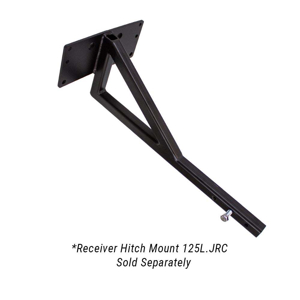 Jrco Broadcaster Spreader | Hitch Mount Attachment | Cable Control | For Side-by-Side Utility Vehicles, Stand-On Aerators, and Other Mowers or Blowers Equipped with Square Hitch Receiver Mount