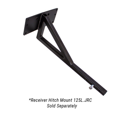 Jrco Broadcaster Spreader | Hitch Mount Attachment | Cable Control | For Side-by-Side Utility Vehicles, Stand-On Aerators, and Other Mowers or Blowers Equipped with Square Hitch Receiver Mount