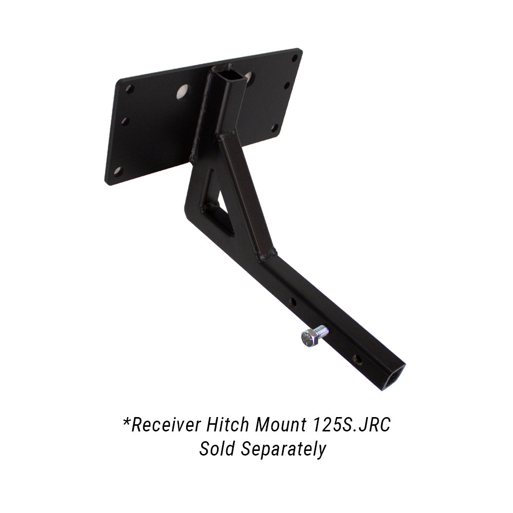 Jrco Broadcaster Spreader | Hitch Mount Attachment | Cable Control | For Side-by-Side Utility Vehicles, Stand-On Aerators, and Other Mowers or Blowers Equipped with Square Hitch Receiver Mount