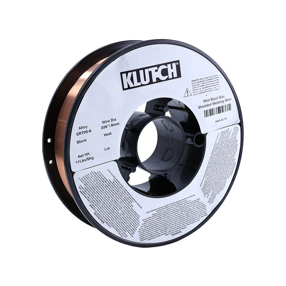 Klutch ER70S-6 Carbon MIG Welding Wire 11-Lb. Spool, Size 0.035-In.