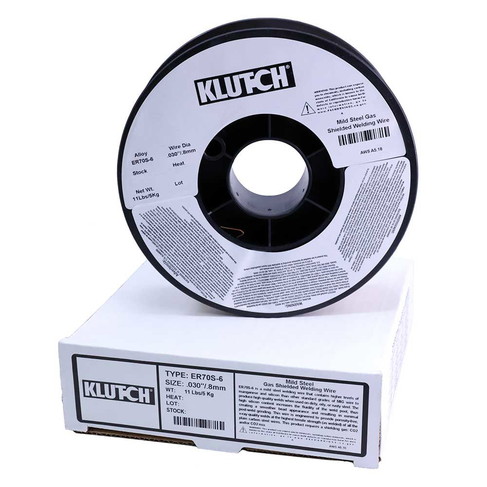 Klutch ER70S-6 Carbon MIG Welding Wire 11-Lb. Spool, Size 0.030-In.