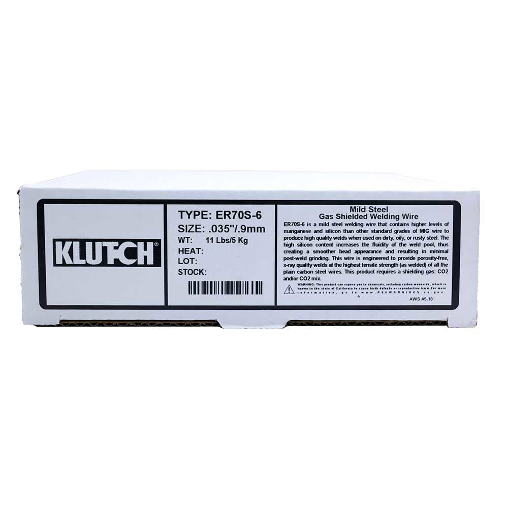 Klutch ER70S-6 Carbon MIG Welding Wire 11-Lb. Spool, Size 0.035-In.