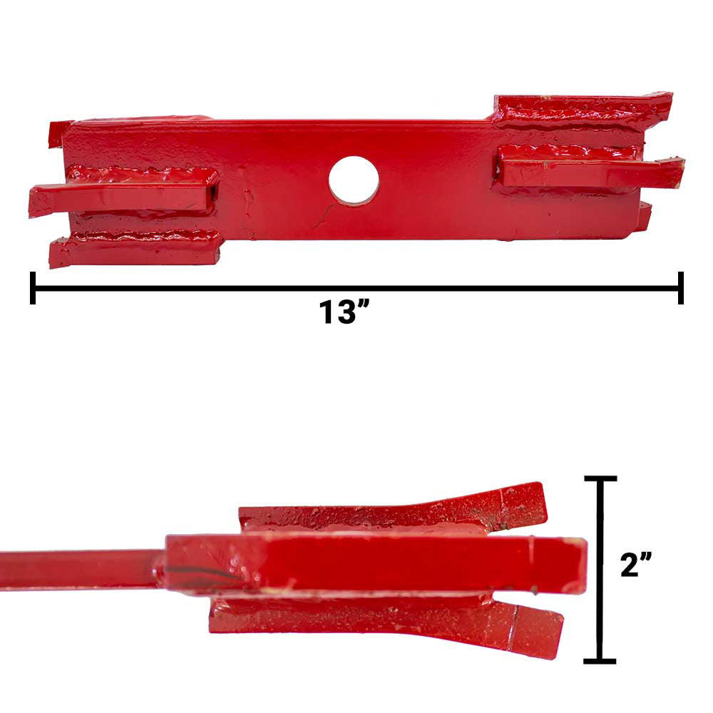 Brown | Clay Rotor | 3-In. X 2-In. | 3 Point