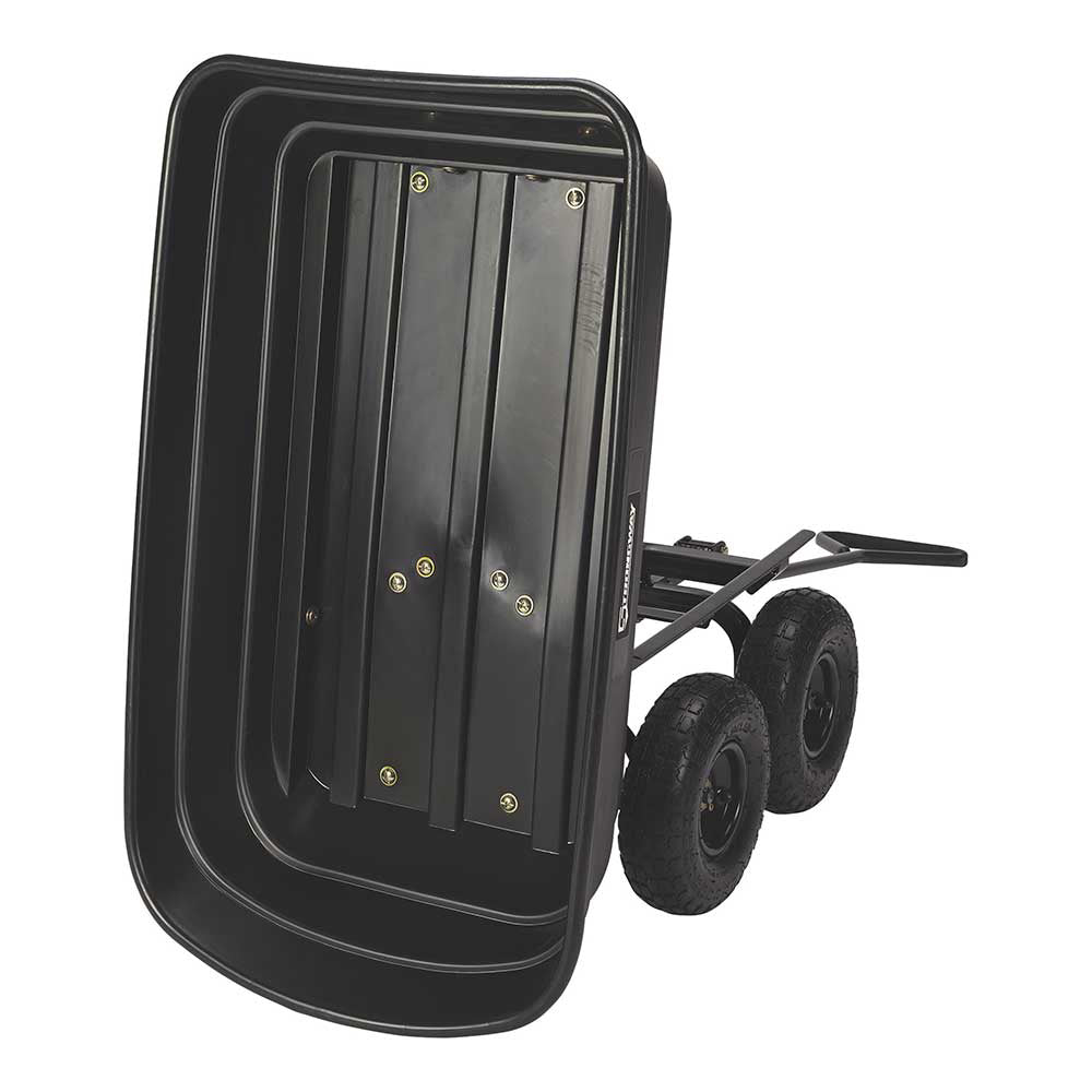 Strongway Poly Dump Cart | 600-Lb. Capacity | 38-3/4 In. L x 20 In. W | 10-In. Pneumatic Tires