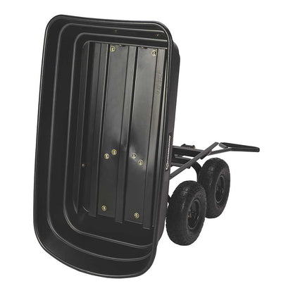 Strongway Poly Dump Cart | 600-Lb. Capacity | 38-3/4 In. L x 20 In. W | 10-In. Pneumatic Tires