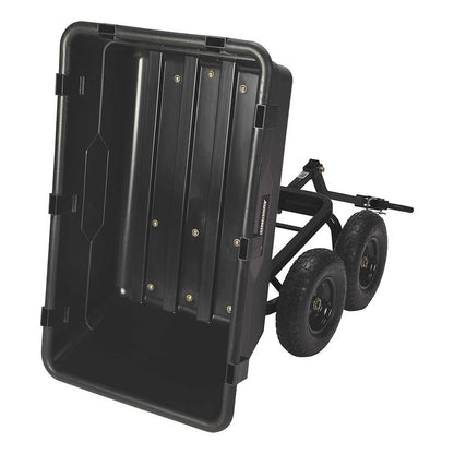 Strongway Poly Garden Wagon| 1200-Lb. Capacity | 44 In. L x 26 In. W x 26 In. H| 13-In. Pneumatic Tires