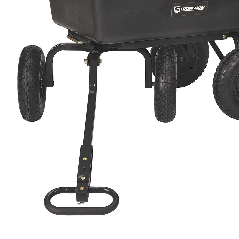 Strongway Poly Garden Wagon| 1200-Lb. Capacity | 44 In. L x 26 In. W x 26 In. H| 13-In. Pneumatic Tires