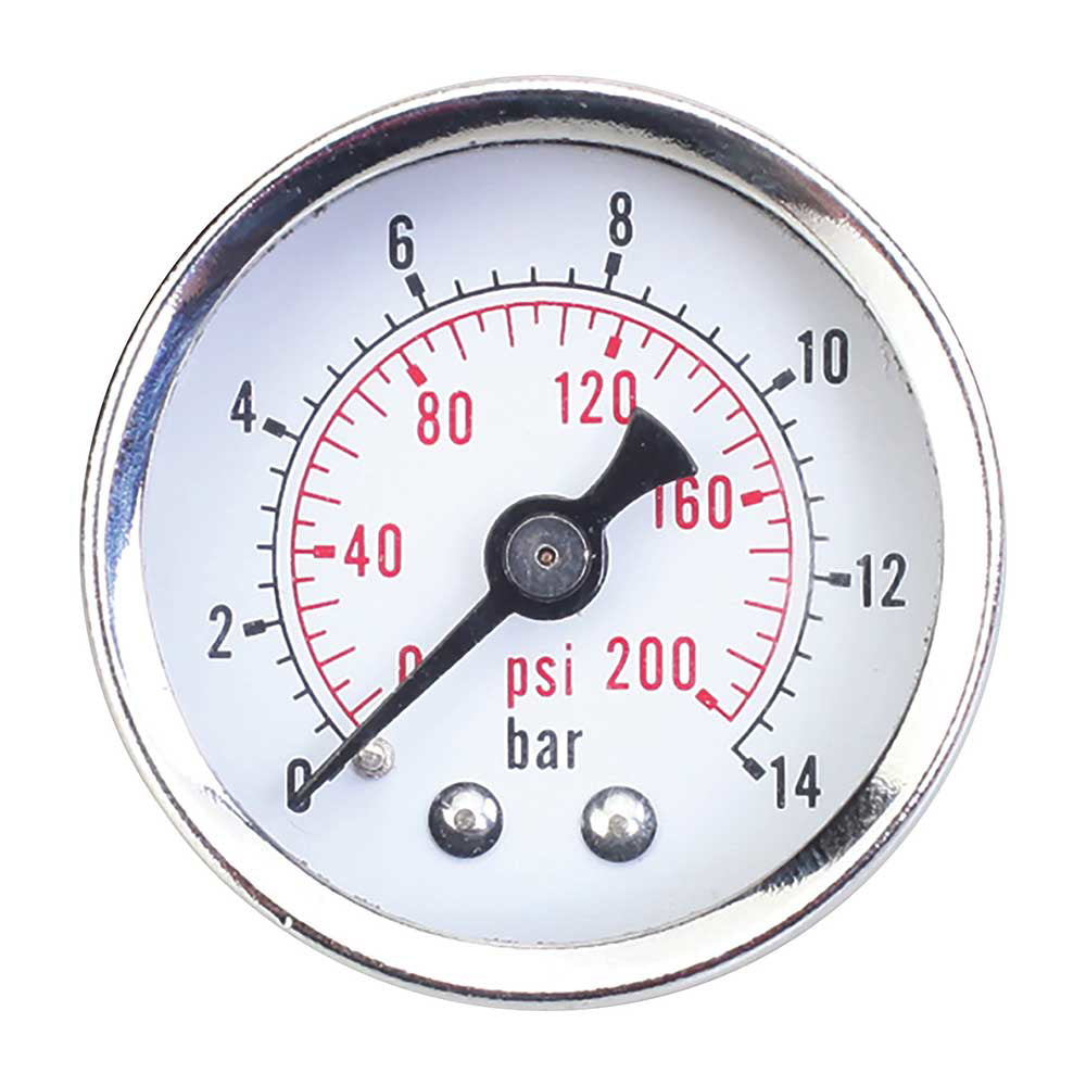 Klutch | Analog Air Pressure Guage | 200 PSI