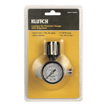 Klutch | Locking Air Pressure Gauge with Regulator | 180 PSI