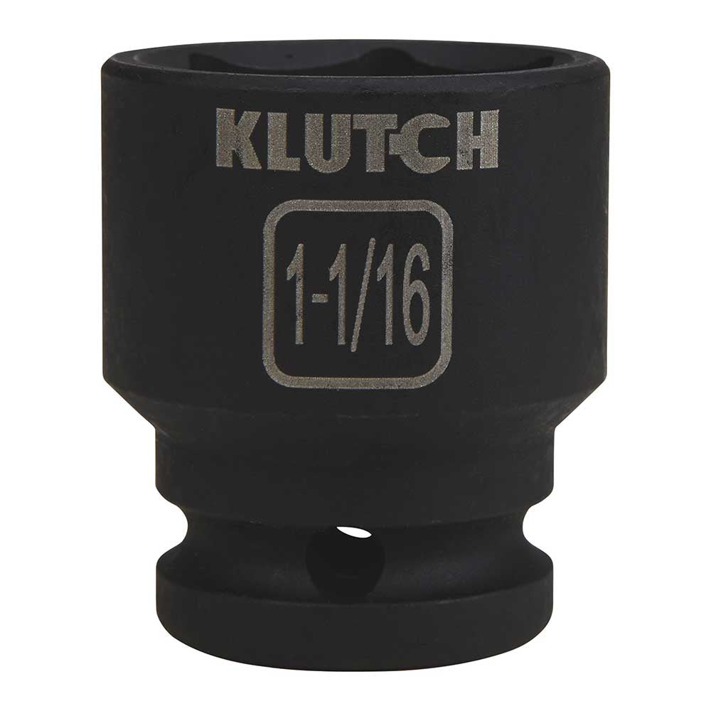 Klutch | SAE Drive Impact Socket Set | 1/2-In. | Chrome