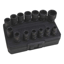 Klutch | Drive Impact Socket Set | 1/2-In. | Chrome | Metric