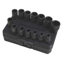 Klutch | Drive Impact Socket Set | 1/2-In. | Chrome | Metric