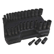Klutch | Deep Drive Impact Socket Set| 1/2-In. | SAE and Metric
