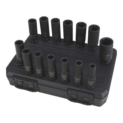 Klutch | 14Pc 1/2 Drive Impact Deep Socket MM