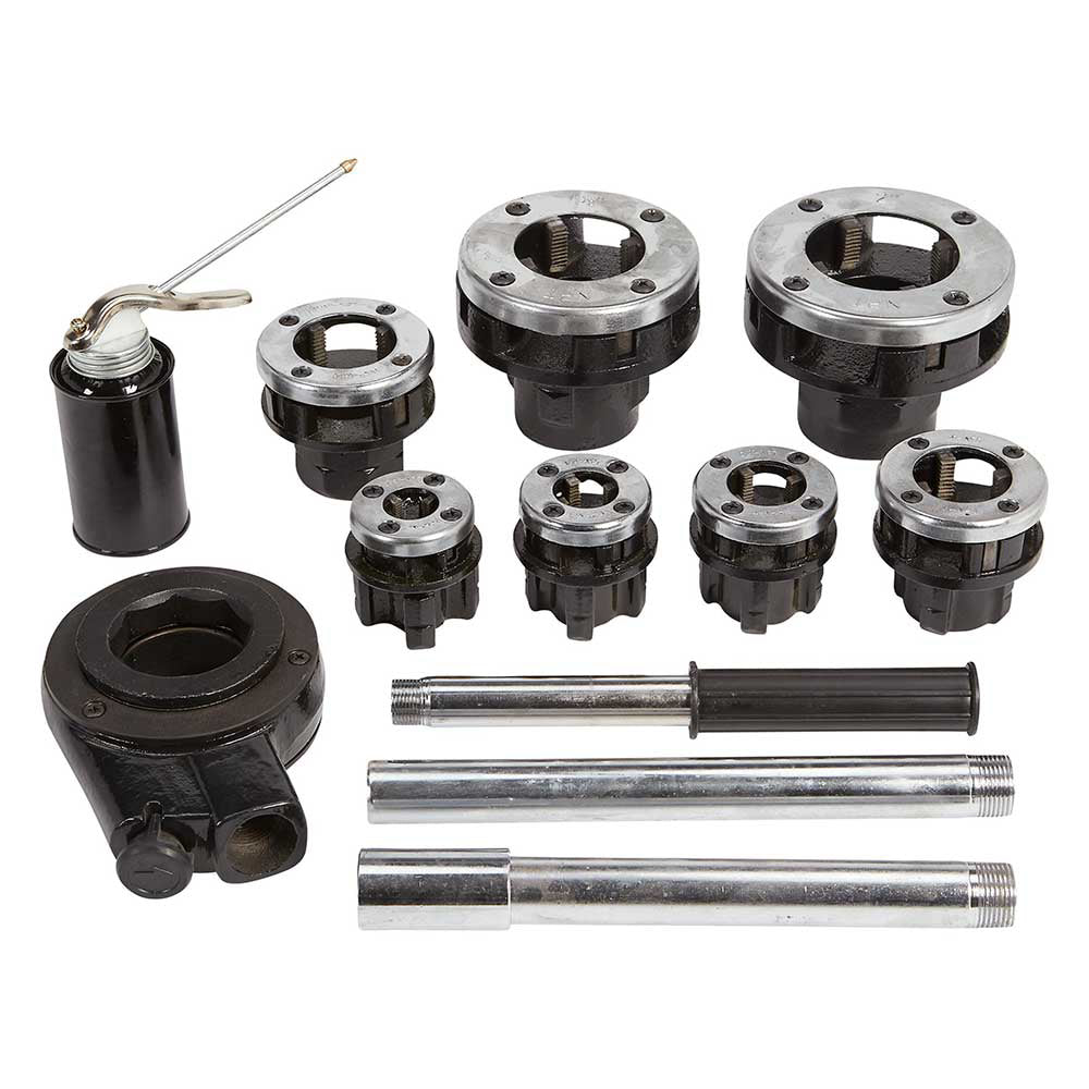 Klutch Ratcheting Pipe Threader Set | 12-Piece