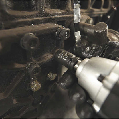 Klutch | Drive Impact Socket Set | 1/2-In. | Chrome | Metric