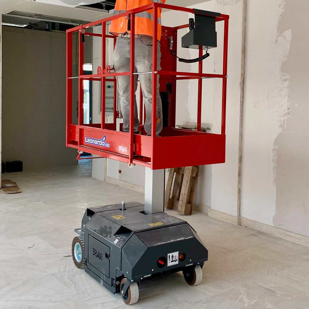 Bravi Leonardo HD Lift | Driveable | 1 Man | 10-Ft. Platform Height | 100 Ah x2