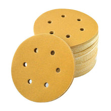 Virginia Abrasives 180 Grit Discs | 6-In. 6H Prem Gold H and L Alo Paper | Box of 50