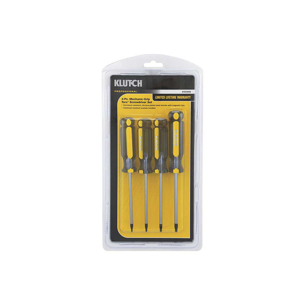 Klutch Torx Screwdriver Set | 4-Pc