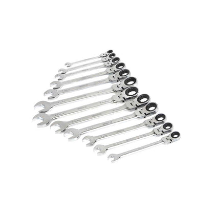 Klutch Flex Ratchet Wrench Set | 12-Pc | Metric 8mm - 19mm