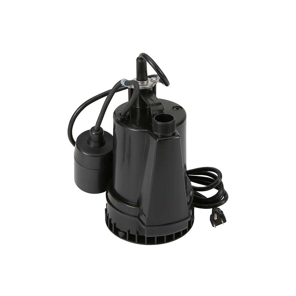 Ironton Submersible Pump W/ Float Switch Auto On/Off| 1,268 GPH | 1/8-HP | 1-In. Port