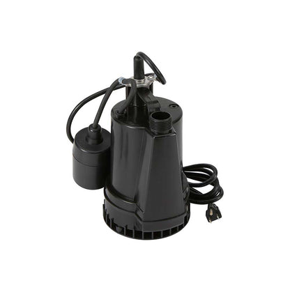 Ironton Submersible Pump W/ Float Switch Auto On/Off| 1,268 GPH | 1/8-HP | 1-In. Port