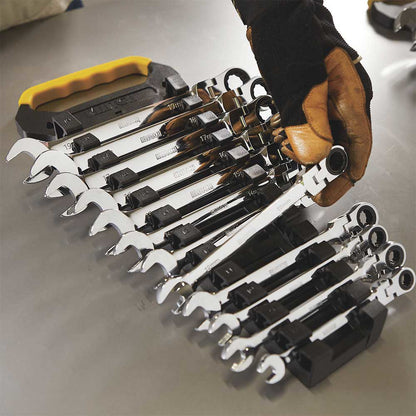 Klutch Flex Ratchet Wrench Set | 12-Pc | Metric 8mm - 19mm