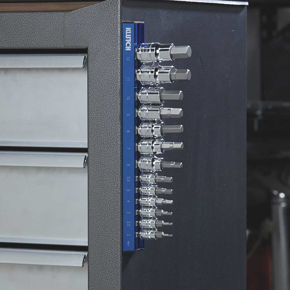 Klutch Hex Bit Socket Set | 13-Pc Metric