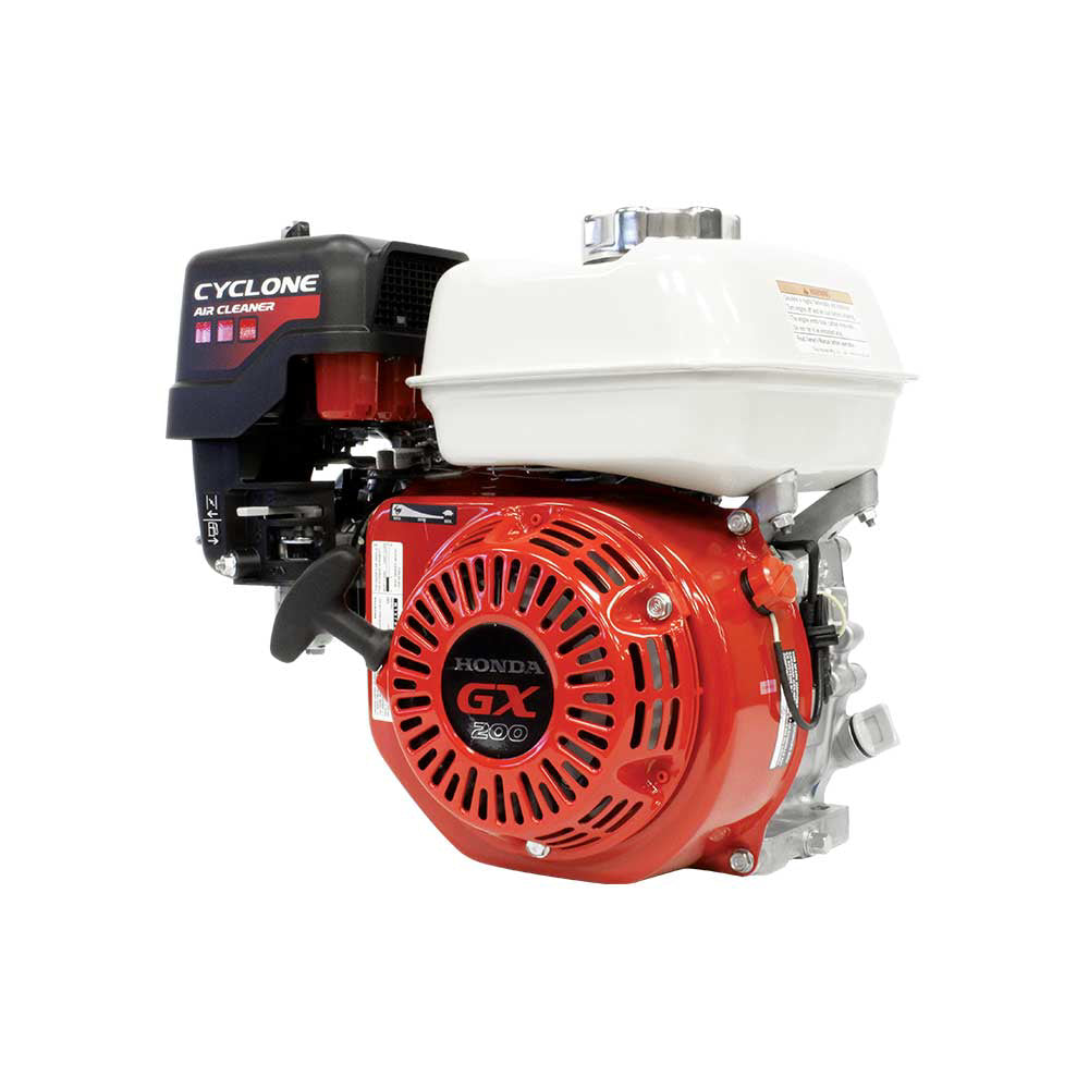 Honda | GX Series | OHV | 196cc | 3/4 In. x 2.43 In. | Recoil | Horizontal | Cyclone Air Cleaner