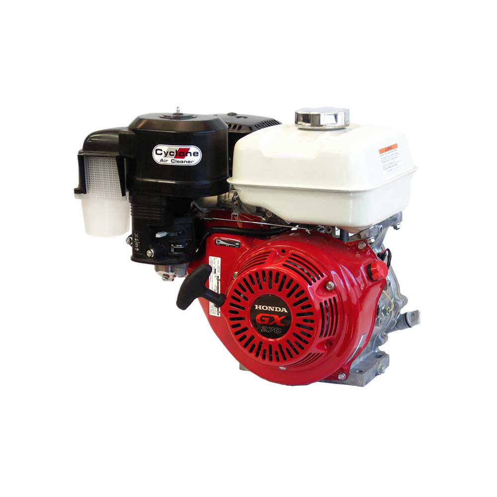 Honda | GX Series | OHV | 270cc | 1 In. x 3.48 In. | Recoil | Horizontal | Cyclone Air Cleaner