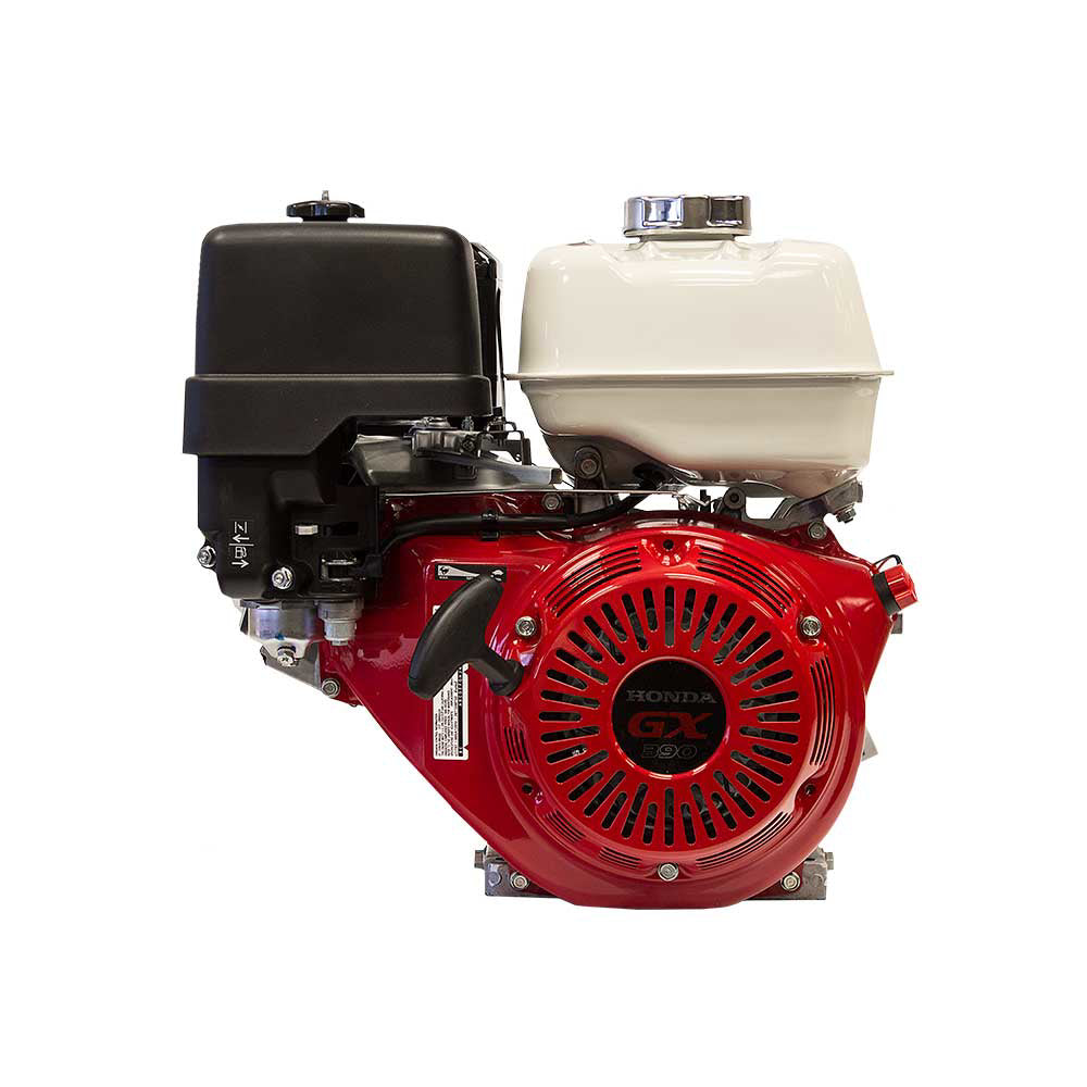 Honda | GX Series | OHV | 389cc | 1 In. x 2.55 In. | Recoil | Horizontal | 2:1 Gear Reduction