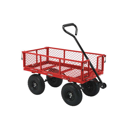 Ironton Steel Garden Cart | 400-Lb. Capacity | 38-In. X 18-1/2-In. X 21-In. | 10-In. Pneumatic