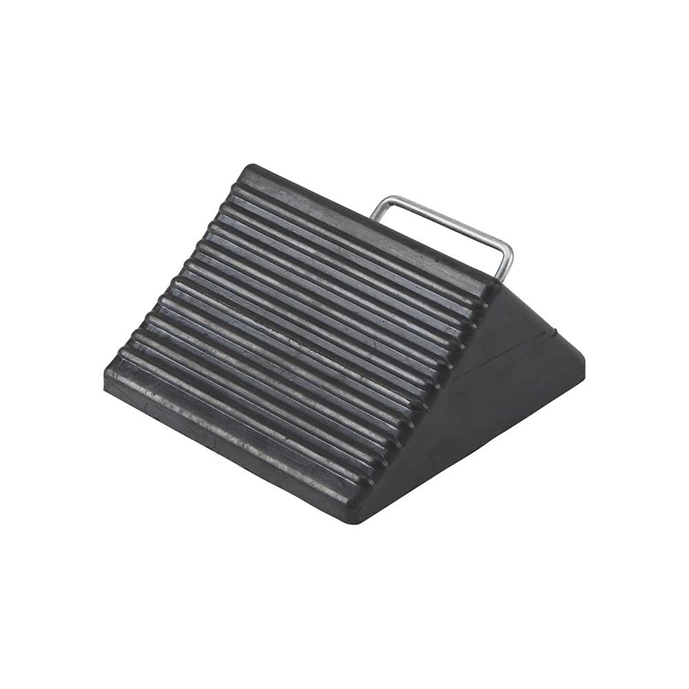 Ironton Nylon Reinforced Rubber Wheel Chock with Handle